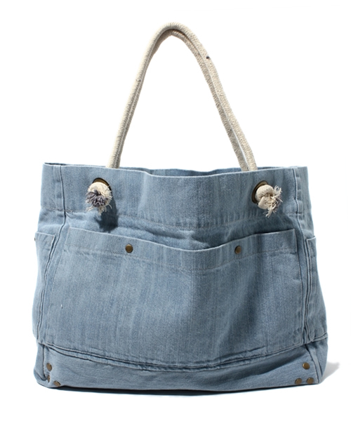 UNITED ARROWS(ユナイテッドアローズ)の「BEAU SOLEIL DENIM トート ◆(トートバッグ・レディース・ライトブルー/グレー・フリー)」の5枚目の写真