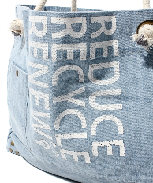 UNITED ARROWS(ユナイテッドアローズ)の「BEAU SOLEIL DENIM トート ◆(トートバッグ・レディース・ライトブルー/グレー・フリー)」の7枚目の写真