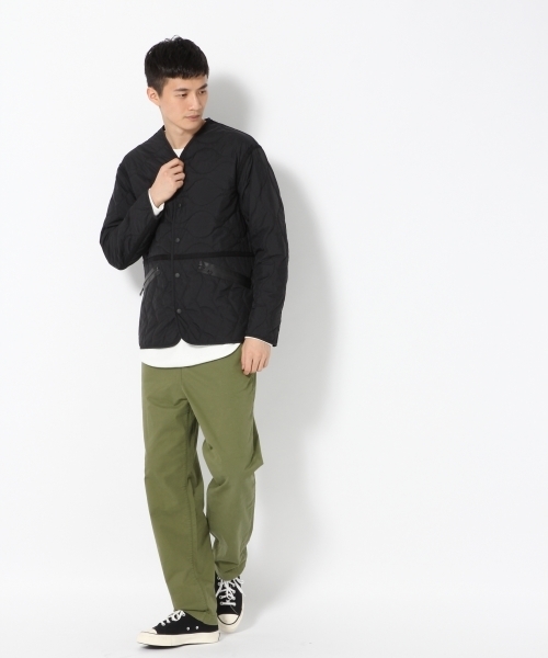 GLOBAL WORK(グローバルワーク)の「サーモライトキルトカーデ/760772(ナイロンジャケット・メンズ・ブラック/カーキ・SMALL/MEDIUM/LARGE/X-LARGE)」の3枚目の写真