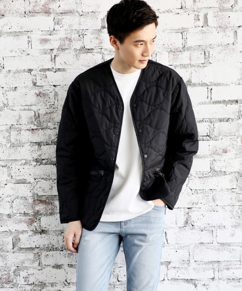 GLOBAL WORK(グローバルワーク)の「サーモライトキルトカーデ/760772(ナイロンジャケット・メンズ・ブラック/カーキ・SMALL/MEDIUM/LARGE/X-LARGE)」の12枚目の写真