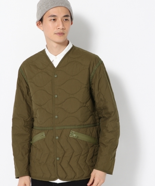 GLOBAL WORK(グローバルワーク)の「サーモライトキルトカーデ/760772(ナイロンジャケット・メンズ・ブラック/カーキ・SMALL/MEDIUM/LARGE/X-LARGE)」の5枚目の写真