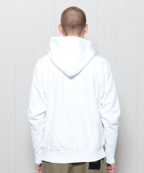 H　BEAUTY&YOUTH UNITED ARROWS（エイチビューティーアンドユースユナイテッドアローズ）の「＜ATON＞GARMENT HOODIE/ﾊﾟｰｶｰ.（パーカー・メンズ・ホワイト/ワインレッド/ロイヤルブルー・6）」の6枚目の写真