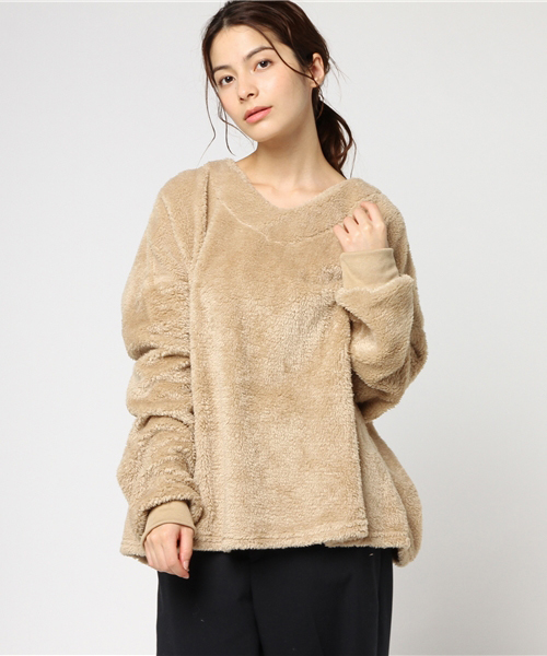 MERLOT（メルロー）の「もこもこファープルオーバー1215（その他トップス・レディース・ブラック/ベージュ/オフホワイト・FREE）」の12枚目の写真