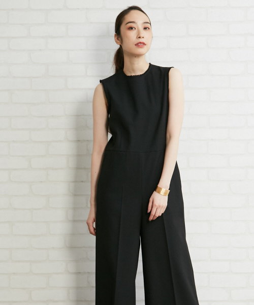 Abahouse Devinette（ドゥヴィネット）の「カットオフジョーゼットオールインワン（つなぎ/オールインワン・レディース・ネイビー/ブラック・FREE）」の5枚目の写真