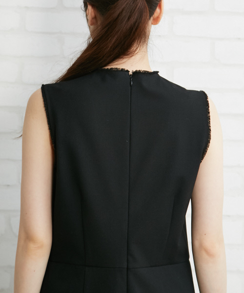 Abahouse Devinette（ドゥヴィネット）の「カットオフジョーゼットオールインワン（つなぎ/オールインワン・レディース・ネイビー/ブラック・FREE）」の6枚目の写真