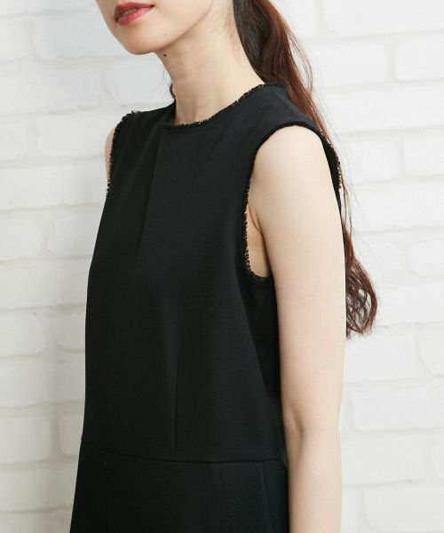 Abahouse Devinette（ドゥヴィネット）の「カットオフジョーゼットオールインワン（つなぎ/オールインワン・レディース・ネイビー/ブラック・FREE）」の8枚目の写真