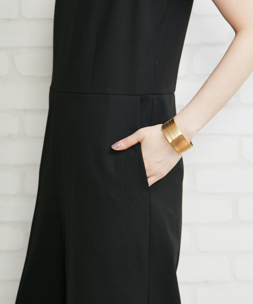 Abahouse Devinette（ドゥヴィネット）の「カットオフジョーゼットオールインワン（つなぎ/オールインワン・レディース・ネイビー/ブラック・FREE）」の10枚目の写真