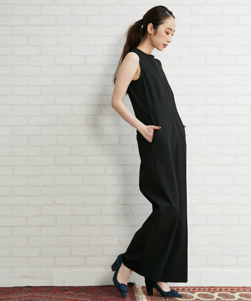 Abahouse Devinette（ドゥヴィネット）の「カットオフジョーゼットオールインワン（つなぎ/オールインワン・レディース・ネイビー/ブラック・FREE）」の12枚目の写真