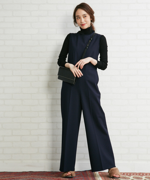 Abahouse Devinette（ドゥヴィネット）の「カットオフジョーゼットオールインワン（つなぎ/オールインワン・レディース・ネイビー/ブラック・FREE）」の14枚目の写真