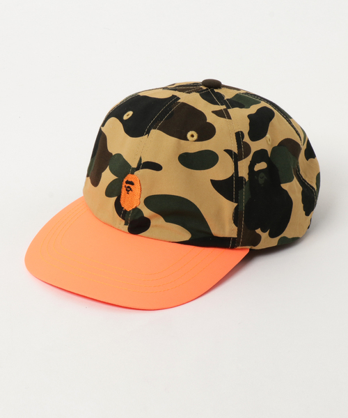 A BATHING APE（アベイシングエイプ）の「1ST CAMO PANEL CAP M（キャップ・メンズ・イエロー/グリーン・FREE）」の2枚目の写真
