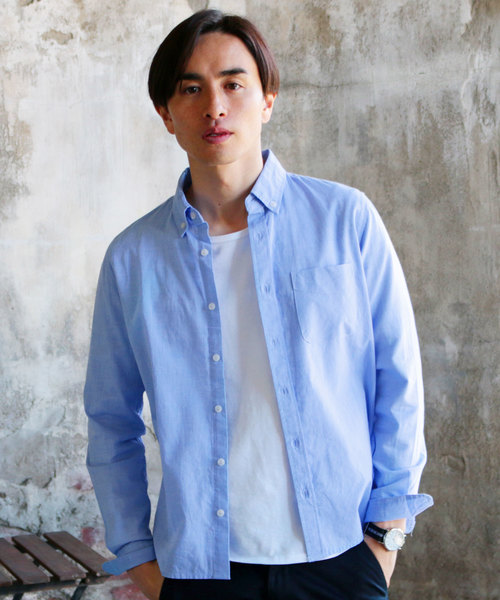 THE CASUAL(カジュアル)の「30S高密度ブロード長袖レギュラーカラーシャツ(シャツ/ブラウス・メンズ・カーキ/ネイビー/ブルー/グレー/ブラック系その他/ブルー系その他3/ブルー系その他2/ワイン/ピンク/ホワイト系その他2/ブラック/ブルー系その他/サックスブルー/テラコッタ/ホワイト系その他/ホワイト・M/L/XL/S)」の10枚目の写真