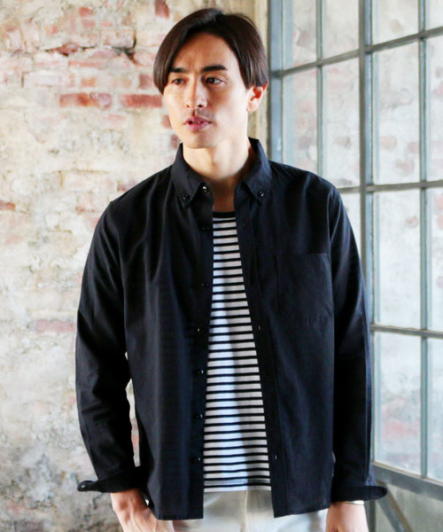 THE CASUAL(カジュアル)の「30S高密度ブロード長袖レギュラーカラーシャツ(シャツ/ブラウス・メンズ・カーキ/ネイビー/ブルー/グレー/ブラック系その他/ブルー系その他3/ブルー系その他2/ワイン/ピンク/ホワイト系その他2/ブラック/ブルー系その他/サックスブルー/テラコッタ/ホワイト系その他/ホワイト・M/L/XL/S)」の5枚目の写真