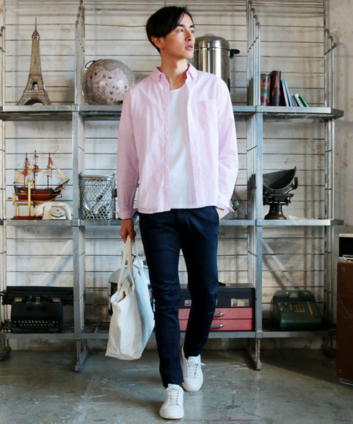 THE CASUAL(カジュアル)の「30S高密度ブロード長袖レギュラーカラーシャツ(シャツ/ブラウス・メンズ・カーキ/ネイビー/ブルー/グレー/ブラック系その他/ブルー系その他3/ブルー系その他2/ワイン/ピンク/ホワイト系その他2/ブラック/ブルー系その他/サックスブルー/テラコッタ/ホワイト系その他/ホワイト・M/L/XL/S)」の22枚目の写真