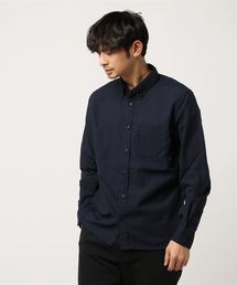 30S高密度ブロード長袖レギュラーカラーシャツ