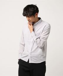 30S高密度ブロード長袖レギュラーカラーシャツ