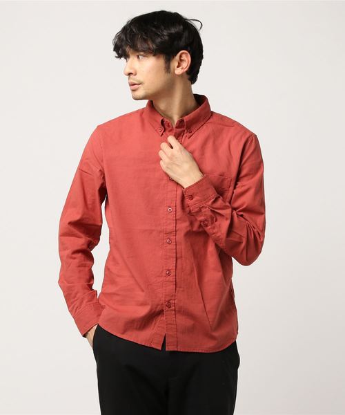 THE CASUAL(カジュアル)の「30S高密度ブロード長袖レギュラーカラーシャツ(シャツ/ブラウス・メンズ・カーキ/ネイビー/ブルー/グレー/ブラック系その他/ブルー系その他3/ブルー系その他2/ワイン/ピンク/ホワイト系その他2/ブラック/ブルー系その他/サックスブルー/テラコッタ/ホワイト系その他/ホワイト・M/L/XL/S)」の7枚目の写真