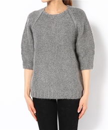 美品 ドゥロワー Drawer WT ウールモヘアニット 6.7分袖 Drawer（ドゥロワー）の「Drawer WT ウールモヘアニット（ニット