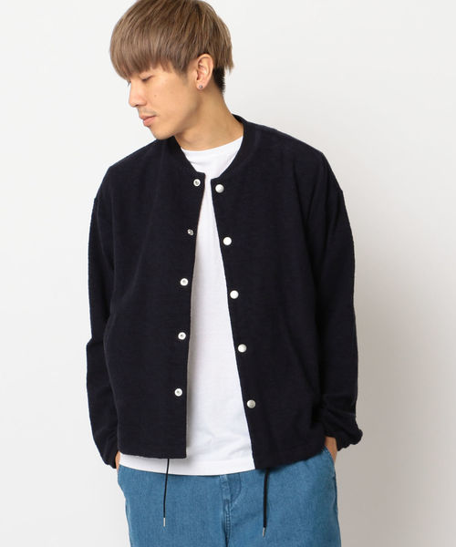 SHIPS JET BLUE（シップスジェットブルー）の「SHIPS JET BLUE: パイルボタンカーディガン（カーディガン/ボレロ・メンズ・グレー/ネイビー・LARGE/MEDIUM/SMALL/X-SMALL）」の10枚目の写真