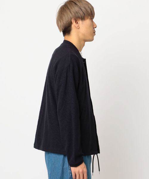 SHIPS JET BLUE（シップスジェットブルー）の「SHIPS JET BLUE: パイルボタンカーディガン（カーディガン/ボレロ・メンズ・グレー/ネイビー・LARGE/MEDIUM/SMALL/X-SMALL）」の9枚目の写真