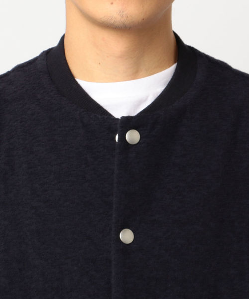 SHIPS JET BLUE（シップスジェットブルー）の「SHIPS JET BLUE: パイルボタンカーディガン（カーディガン/ボレロ・メンズ・グレー/ネイビー・LARGE/MEDIUM/SMALL/X-SMALL）」の7枚目の写真
