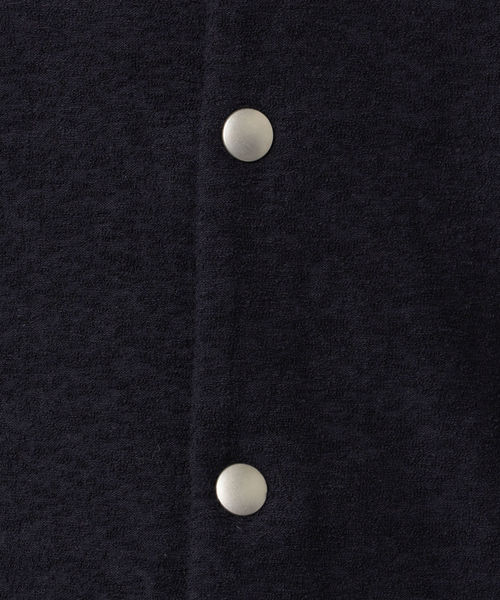 SHIPS JET BLUE（シップスジェットブルー）の「SHIPS JET BLUE: パイルボタンカーディガン（カーディガン/ボレロ・メンズ・グレー/ネイビー・LARGE/MEDIUM/SMALL/X-SMALL）」の3枚目の写真