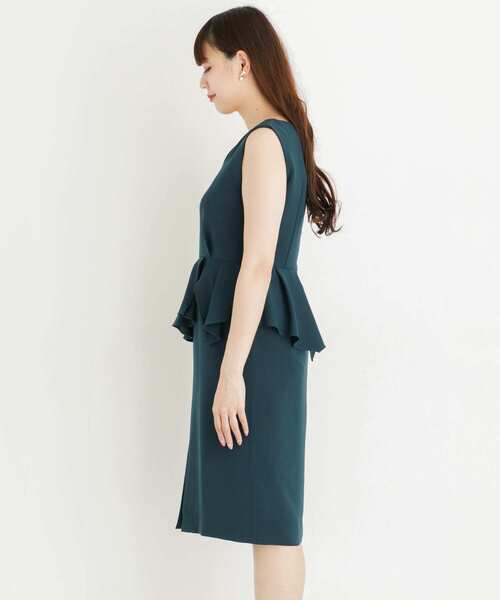 URBAN RESEARCH ROSSO WOMEN(アーバンリサーチ ロッソ)の「ハートネックランダムペプラムドレス∴(ワンピース・レディース・ブルー系その他/パープル系その他・FREE)」の10枚目の写真