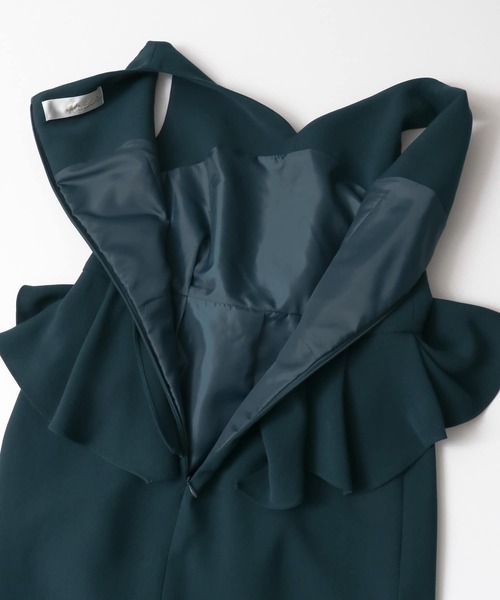 URBAN RESEARCH ROSSO WOMEN(アーバンリサーチ ロッソ)の「ハートネックランダムペプラムドレス∴(ワンピース・レディース・ブルー系その他/パープル系その他・FREE)」の19枚目の写真