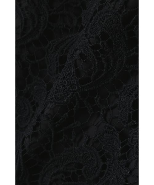 N.（N. Natural Beauty Basic）（エヌエヌナチュラルビューティーベーシック）の「レースキャミチュニック（チュニック・レディース・ブラック/ホワイト・MEDIUM）」の18枚目の写真