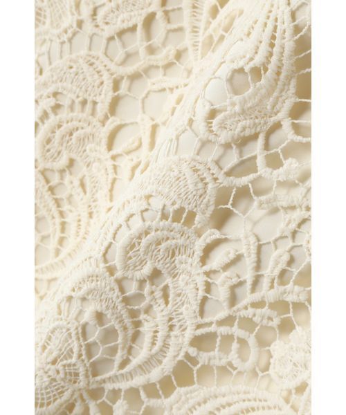 N.（N. Natural Beauty Basic）（エヌエヌナチュラルビューティーベーシック）の「レースキャミチュニック（チュニック・レディース・ブラック/ホワイト・MEDIUM）」の20枚目の写真