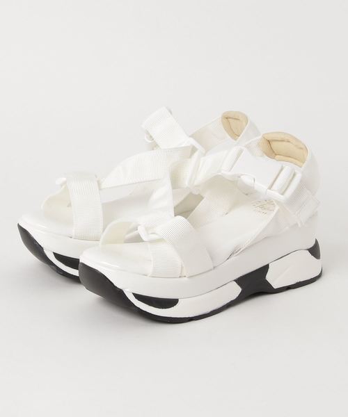 SUNNY ROOM（サニールーム）の「ダッドシューズサンダル 4446（サンダル・レディース・ホワイト/ネイビー/ブラック・L/LL/M/S）」の2枚目の写真