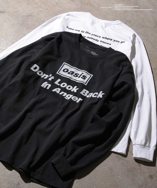 ADAM ET ROPE'（アダムエロペ）の「【oasis for ADAM ET ROPE'】SONG LYRICS T-shirt(長袖)（Tシャツ/カットソー・メンズ・ホワイト/ブラック/ホワイト系その他/ブラック系その他/ホワイト系その他2/ホワイト系その他3/ブラック系その他2/ブラック系その他3・LL/M/L）」の6枚目の写真