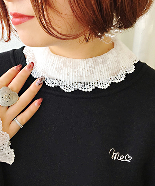 apres jour（アプレジュール）の「レースプリーツエリインナー【ZOZOTOWN限定アイテム】（シャツ/ブラウス・レディース・オフホワイト/クリーム・フリー）」の12枚目の写真