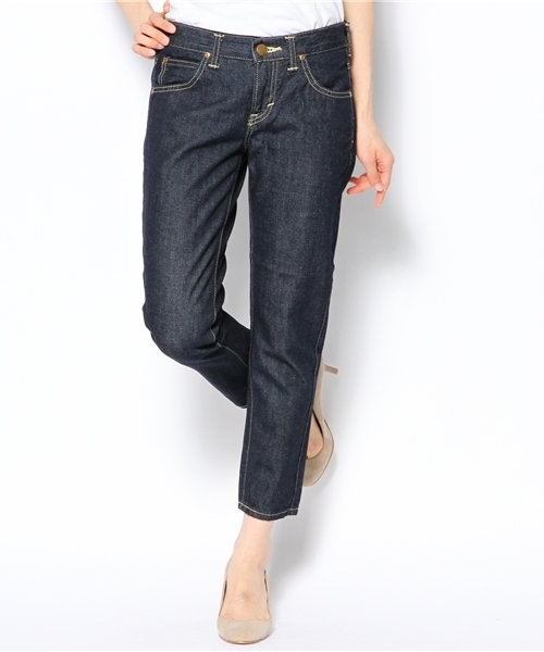 Lee（リー）の「Lee(リー） C アンクルスリム デニムパンツ（デニムパンツ・レディース・ライトブルー/ネイビー・X-SMALL/SMALL/MEDIUM）」の2枚目の写真