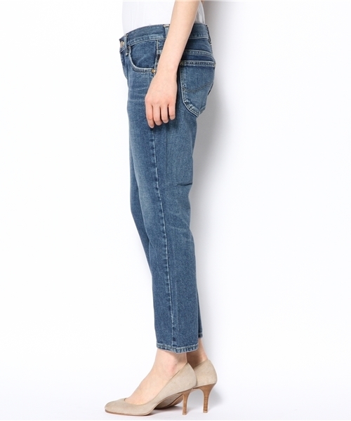 Lee（リー）の「Lee(リー） C アンクルスリム デニムパンツ（デニムパンツ・レディース・ライトブルー/ネイビー・X-SMALL/SMALL/MEDIUM）」の3枚目の写真