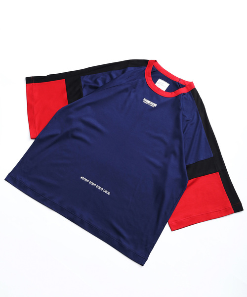 SHAREEF（シャリーフ）の「"BARCODE" SWITCHING BIG-T（Tシャツ/カットソー・メンズ・ラベンダー/ブラック/ベージュ/ネイビー・1/2/3）」の20枚目の写真