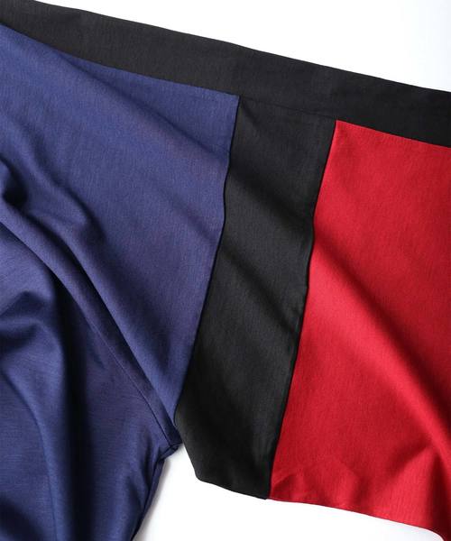 SHAREEF（シャリーフ）の「"BARCODE" SWITCHING BIG-T（Tシャツ/カットソー・メンズ・ラベンダー/ブラック/ベージュ/ネイビー・1/2/3）」の8枚目の写真