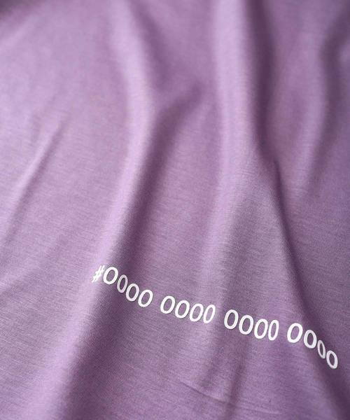 SHAREEF（シャリーフ）の「"BARCODE" SWITCHING BIG-T（Tシャツ/カットソー・メンズ・ラベンダー/ブラック/ベージュ/ネイビー・1/2/3）」の14枚目の写真