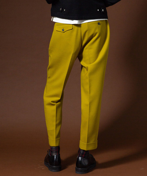 UNITED TOKYO（ユナイテッドトウキョウ）の「ダブルフェイスストレッチワイドテーパードパンツ（その他パンツ・メンズ・ブラック/キャメル/グリーン/イエロー・1/2/3）」の12枚目の写真