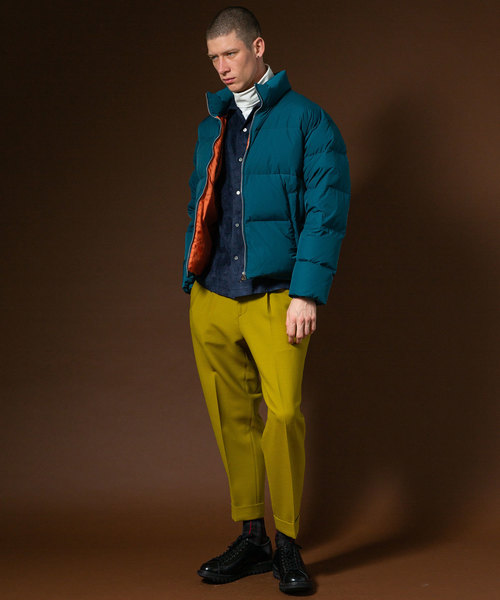 UNITED TOKYO（ユナイテッドトウキョウ）の「ダブルフェイスストレッチワイドテーパードパンツ（その他パンツ・メンズ・ブラック/キャメル/グリーン/イエロー・1/2/3）」の14枚目の写真