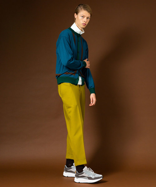 UNITED TOKYO（ユナイテッドトウキョウ）の「ダブルフェイスストレッチワイドテーパードパンツ（その他パンツ・メンズ・ブラック/キャメル/グリーン/イエロー・1/2/3）」の5枚目の写真