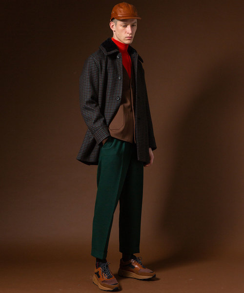 UNITED TOKYO（ユナイテッドトウキョウ）の「ダブルフェイスストレッチワイドテーパードパンツ（その他パンツ・メンズ・ブラック/キャメル/グリーン/イエロー・1/2/3）」の13枚目の写真