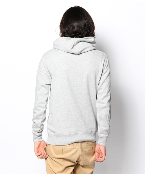 WEGO(ウィゴー)の「WEGO/ワッペンBOXロゴプルパーカー(パーカー・メンズ・ブラック/杢グレー/ブルー/ホワイト/ネイビー/ワイン・MEDIUM/LARGE)」の8枚目の写真