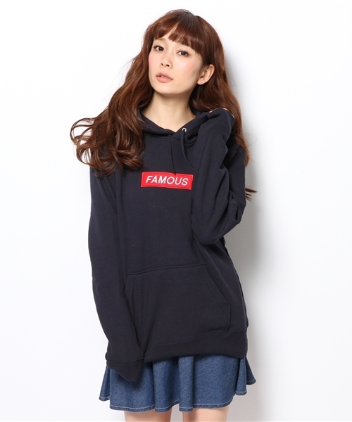 WEGO(ウィゴー)の「WEGO/ワッペンBOXロゴプルパーカー(パーカー・メンズ・ブラック/杢グレー/ブルー/ホワイト/ネイビー/ワイン・MEDIUM/LARGE)」の14枚目の写真