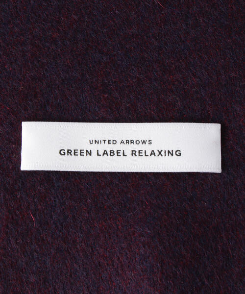 green label relaxing（グリーンレーベルリラクシング）の「カシミヤ 2トーン MN/マフラー（マフラー・メンズ・ライトブルー/ブラック/ネイビー・FREE）」の6枚目の写真