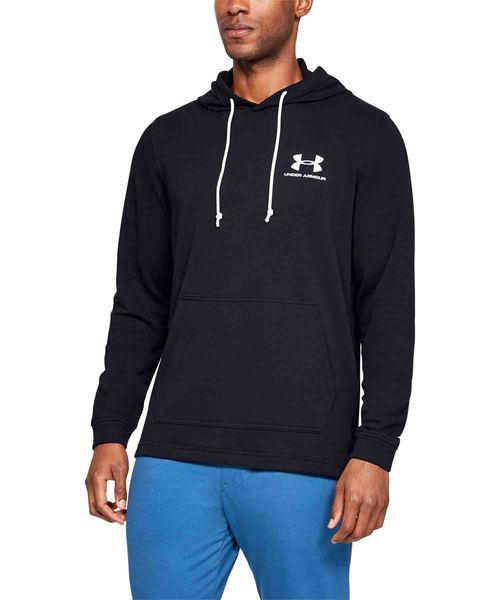 UNDER ARMOUR（アンダーアーマー）の「メンズトレーニングパーカー / スポーツスタイル テリーフーディー（パーカー・メンズ・ライトブルーグレー/アイボリー/ブラック×ホワイト/ネイビー×ホワイト・XL/LG/SM/3XL/MD/XXL）」の3枚目の写真