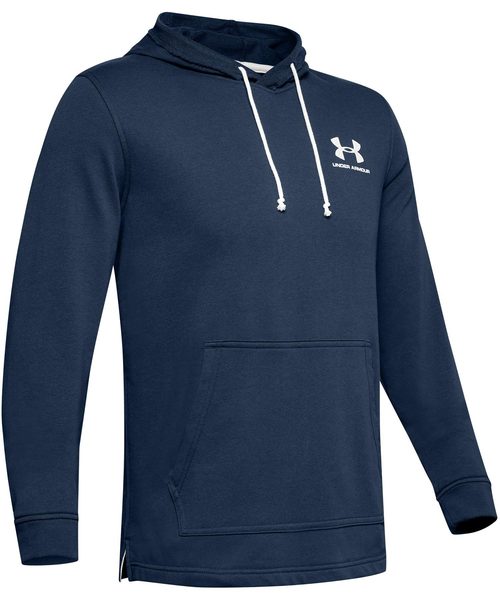 UNDER ARMOUR（アンダーアーマー）の「メンズトレーニングパーカー / スポーツスタイル テリーフーディー（パーカー・メンズ・ライトブルーグレー/アイボリー/ブラック×ホワイト/ネイビー×ホワイト・XL/LG/SM/3XL/MD/XXL）」の21枚目の写真
