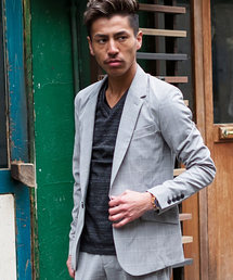 GOSTAR DE FUGA | チェックTRテーラード(テーラードジャケット)