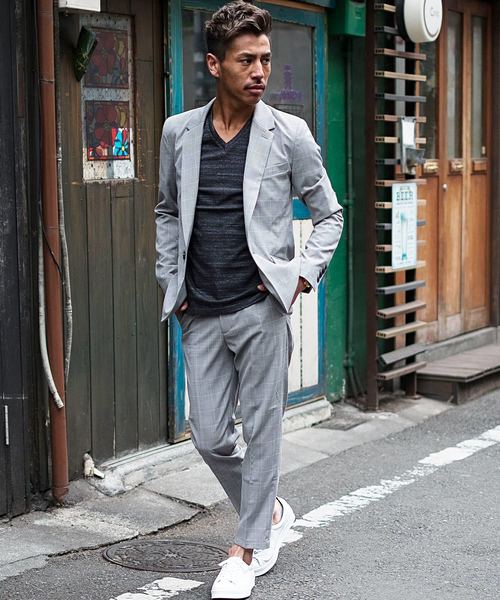 GOSTAR DE FUGA（ゴスタール ジフーガ）の「チェックTRテーラード（テーラードジャケット・メンズ・ブラック×グレー・M/L/XL）」の13枚目の写真