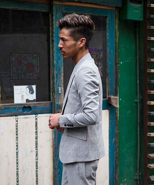 GOSTAR DE FUGA（ゴスタール ジフーガ）の「チェックTRテーラード（テーラードジャケット・メンズ・ブラック×グレー・M/L/XL）」の11枚目の写真