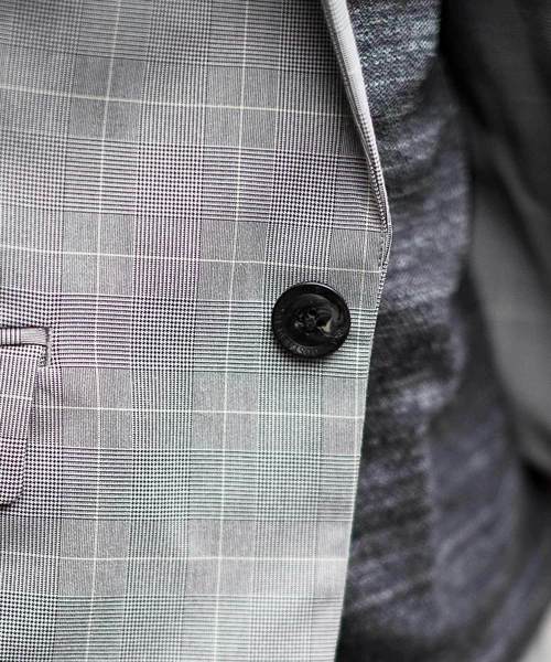 GOSTAR DE FUGA（ゴスタール ジフーガ）の「チェックTRテーラード（テーラードジャケット・メンズ・ブラック×グレー・M/L/XL）」の14枚目の写真
